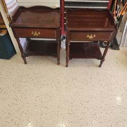 Night Stands Side Tables Pair Antique 