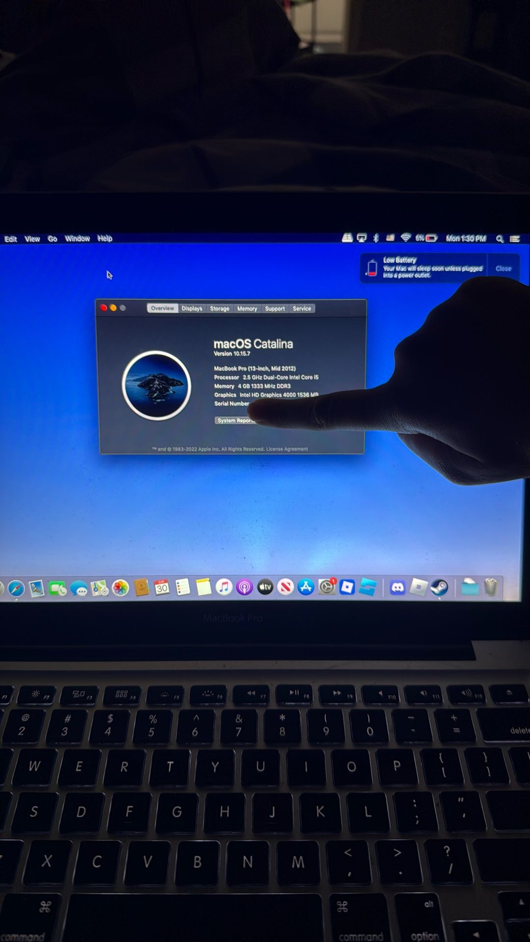 MacBook Pro 13 Inch Mid 2012