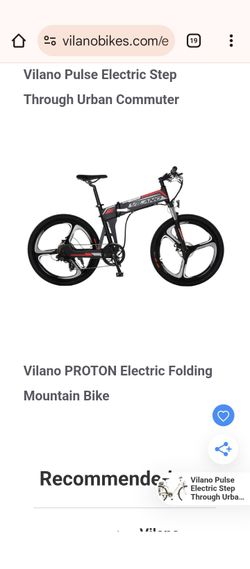 Ebike Vilano Folding Mountain Bike