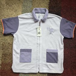 Adidas Women's Hoop York City Shooter Shirt Sz M Purple Short Sleeve Basketball