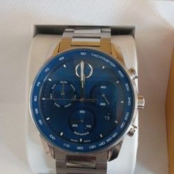 Movado Bold Movement Navy Blue 💯 Authentic 