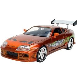 Fast & Furious 25th Anniversary Brian’s Toyota Supra (Orange Brush) 1:24 Diecast – Jada