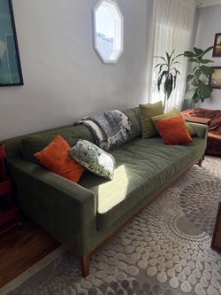 Green sofa