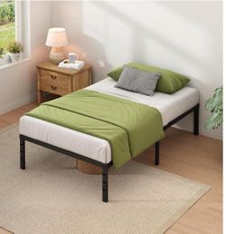 Black Metal Platform Bed Frame