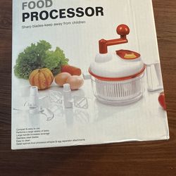 New With Tags Vintage Manual Food Processor