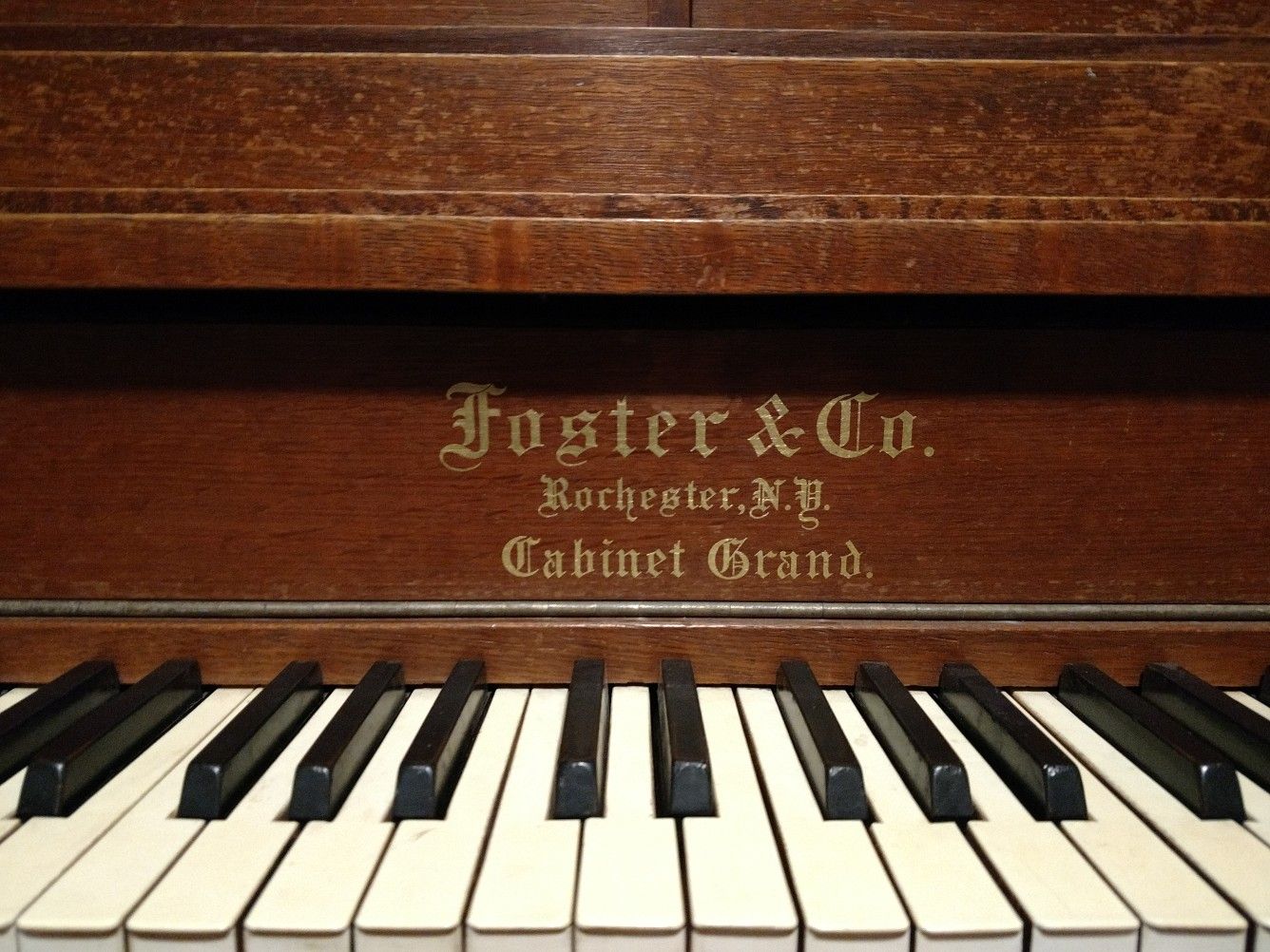 Foster & Co. Player Piano Cabinet Grande