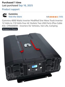 Cummins 4000 Watts Power Inverter
