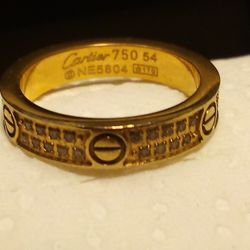 Cartier Diamond Ring 750 18k