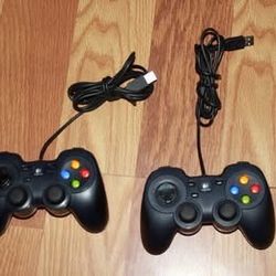 Lot Of 2 Logitech F310 Game Lads
