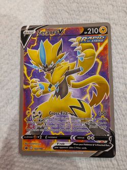 Zeraora V ( Full Art ) SWSH 06 : Chilling Reign Trading Card