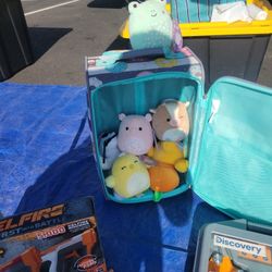 Suitcase And  Stuffed Animals