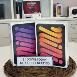 Apple iPad Mini 6 NEW - Pay $1 DOWN AVAILABLE - NO CREDIT NEEDED