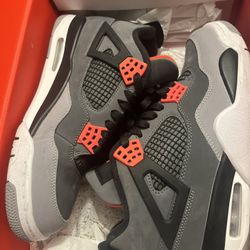 Jordan 4 Infrared Mens Shoe Size 8 1/2  