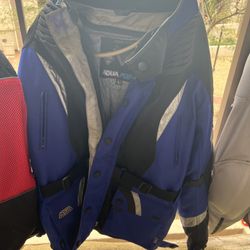 L Frank Thomas Aqua Pore motorcycle jacket, protective gear