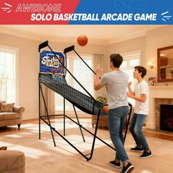 Foldable Electronic Aracade Basketball Game/  Juego De Baloncesto Arcade Eléctrico 