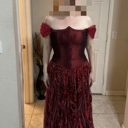 Burgundy Formal Dress