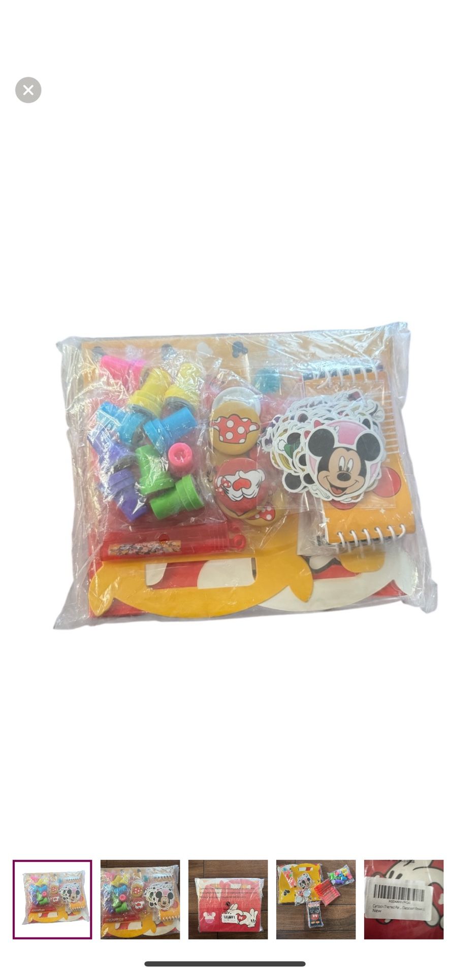 MICKEY cartoon Themed party classroom reward set boxes with favors 10 each