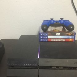 PS4 with controller and 6 games (about 500 gb)