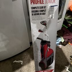  Kids Golf Clubs With Golf Bag; Left Handed 