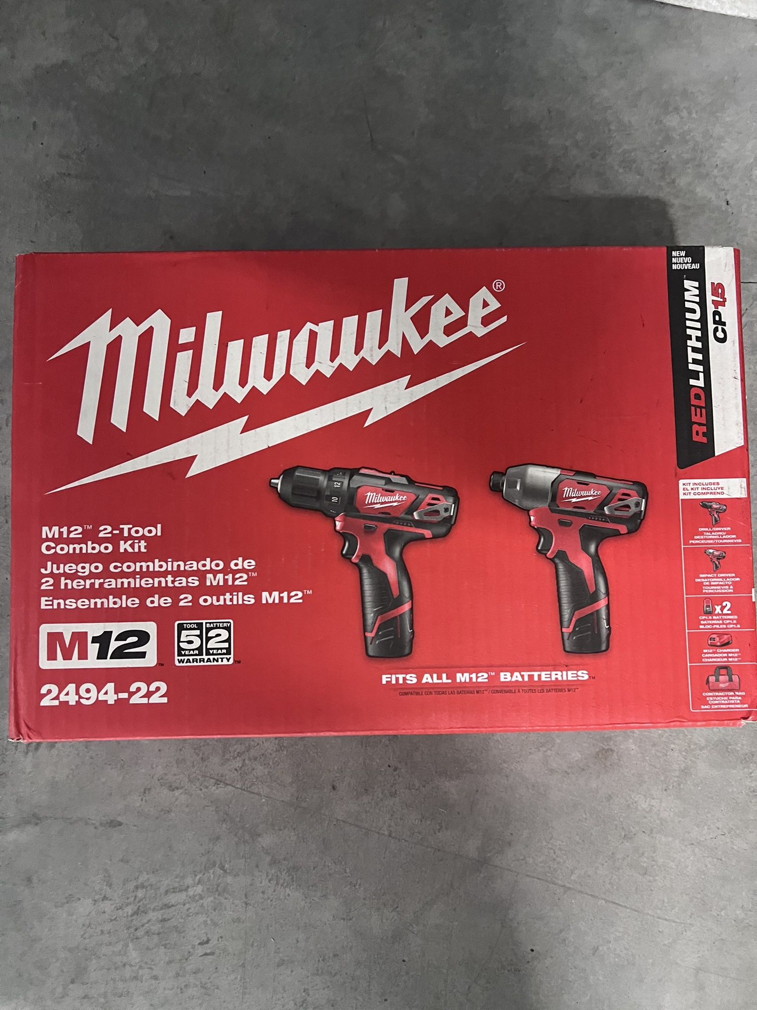 Milwaukee 12v Drill/Driver Combo