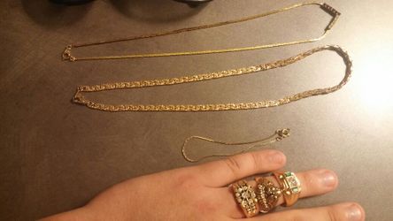 Electroplated gold 14k, 18k