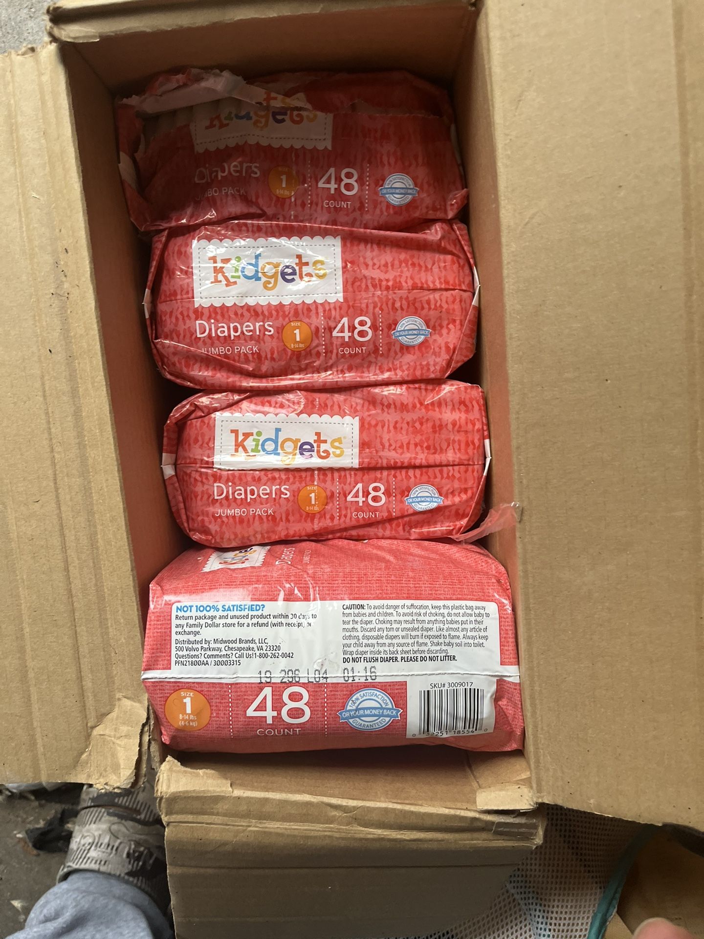 Diapers Size 1 Full Packs