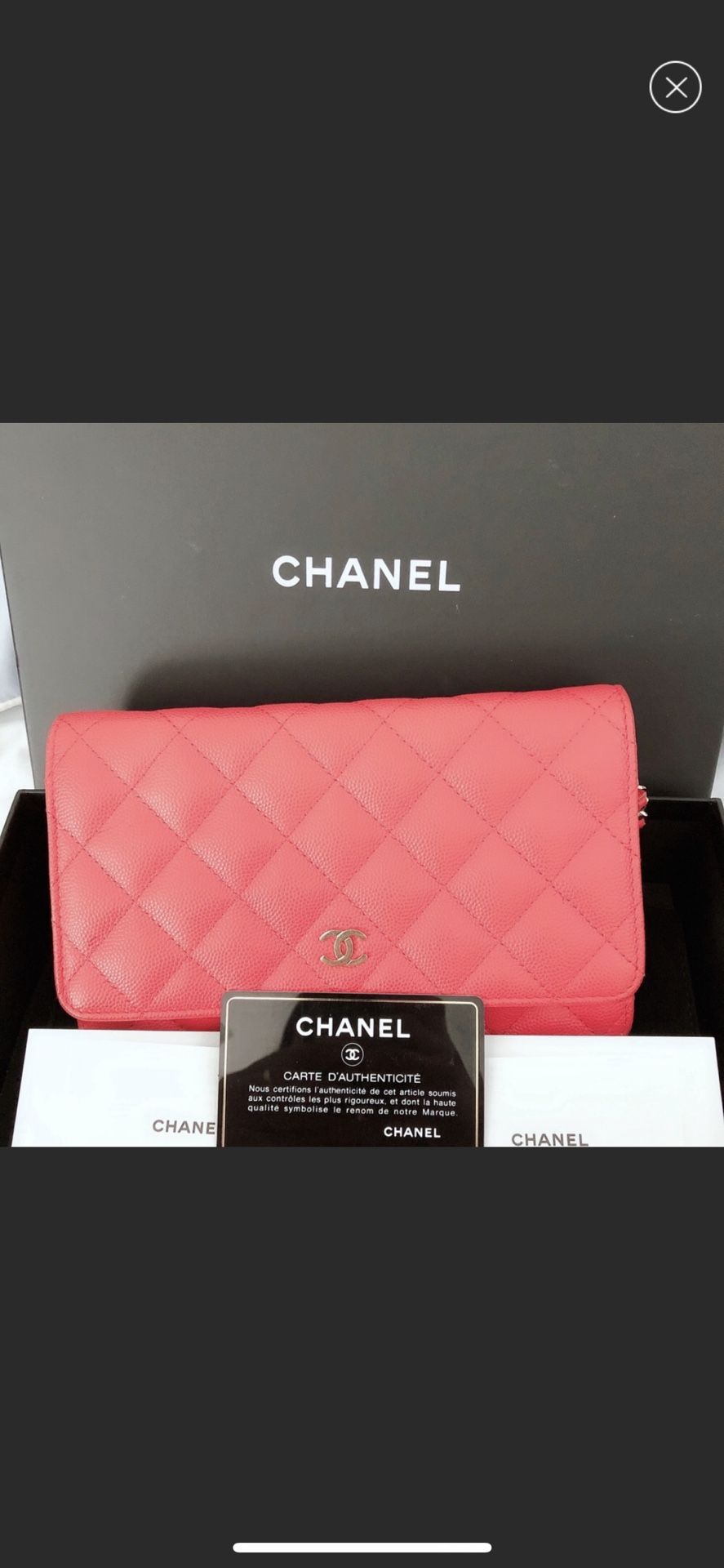 Authentic Chanel Caviar wallet WOC