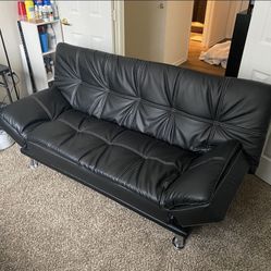 Black Leather Fouton