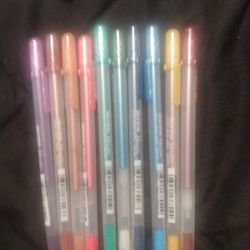 10 Gelly Roll Metallic Pens 