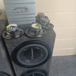 2 12in Pioneer Ts-w 306dvc With (4 )6.5 Speakers And 2000k 2 Channel Amp