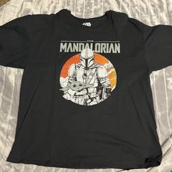 New! Star Wars The Mandalorian Black Short Sleeve T-shirt