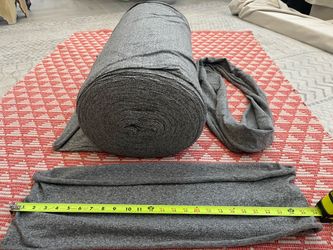 Huge 33 lb Roll of Heather Gray Tubular Jersey Knit Fabric – 4-Way Stretch
