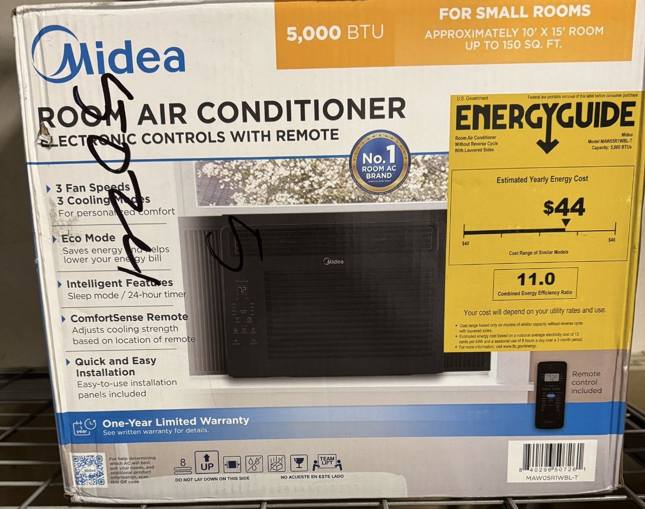 Midea Room Air Conditioner 5000 BTU New
