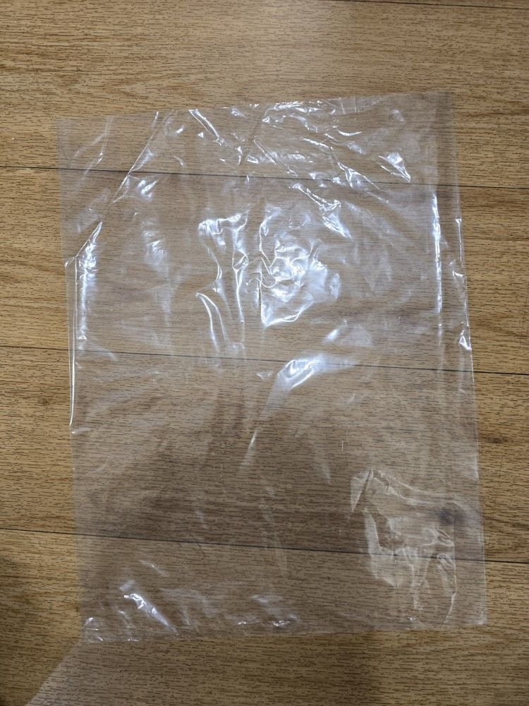 Bolsas de plástico transparente abiertas planas 100 x $20/Flat open clear plastic bags 100 X $20