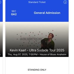 kevin kaarl tickets