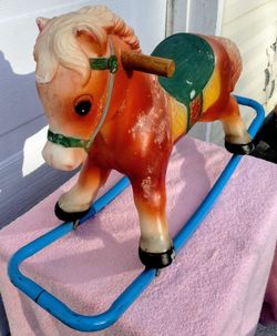 Vintage 60s Blazon Toddler Rocking Horse