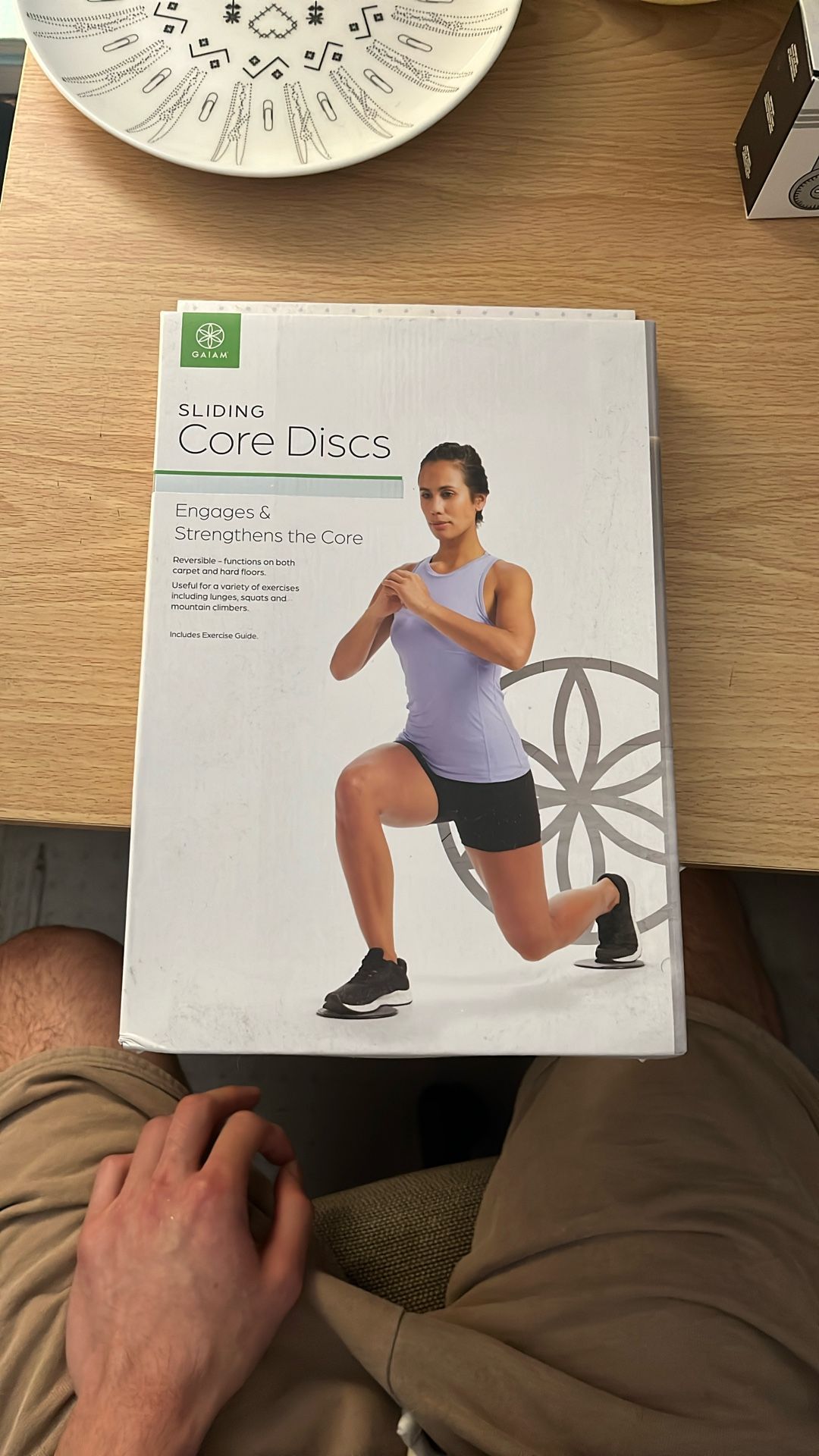 Gaiam Sliding Core Discs  Brand New Work Out Exercise Equipment