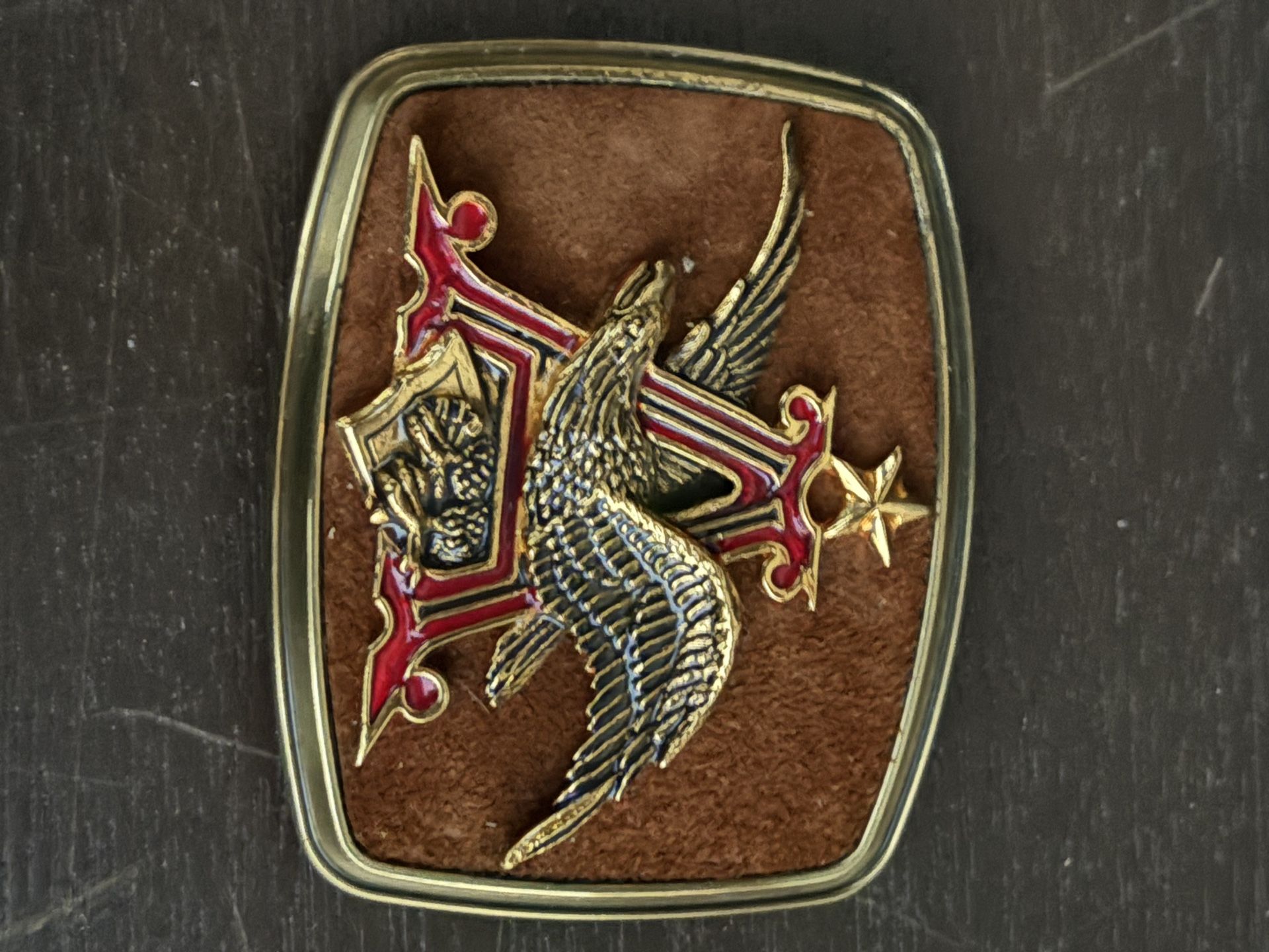 New- never worn only displayed- Anheuser Busch eagle belt buckle