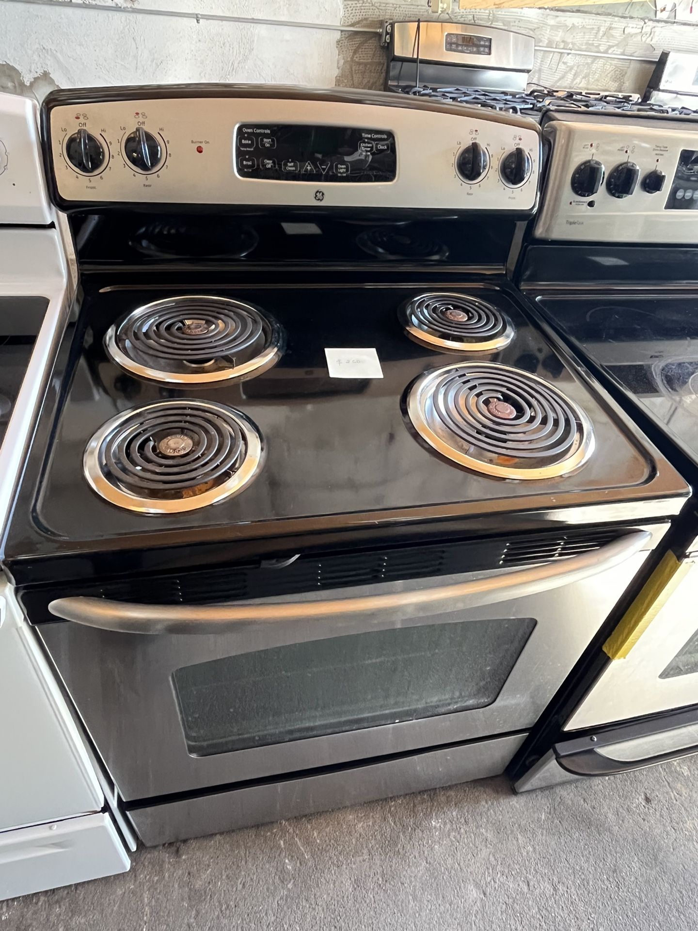 GE Stainless Steel Coil Electric Stove