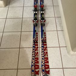 SALOMON CROSSMAX 10 MONOCOQUE L185 SKIS. MADE IN FRANCE.  GOOD PRE OWNED