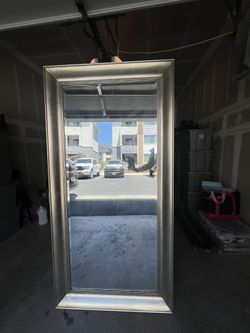 6ft x 2ft10in Gold Finished Mirror