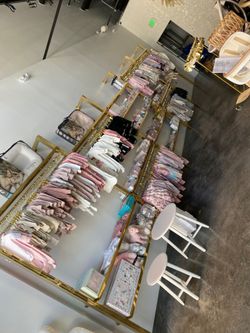 Complete Premium Gold Retail Display Shelving System