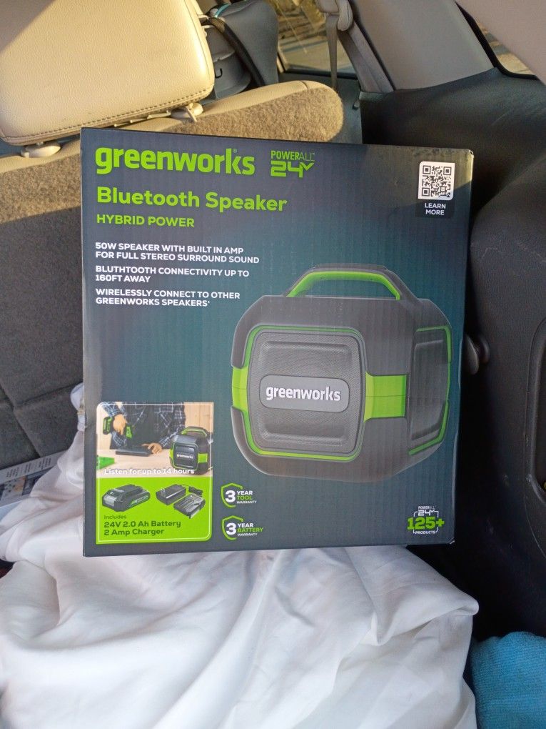 GreenWorks 24v Bluetooth Speaker