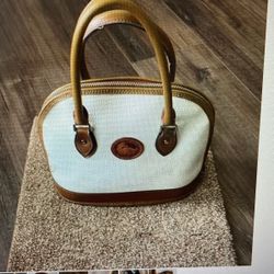 VTG Dooney and Bourke, all weather, leather dome handbag