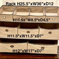 Storage Cubes And Rack
