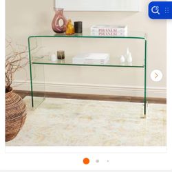 Glass Console Table 