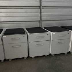 2-draw Rolling File Cabinet With Cushion Seat (only One Left!)