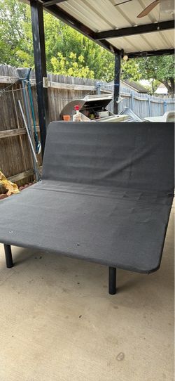 Adjustable queen bed frame with remote