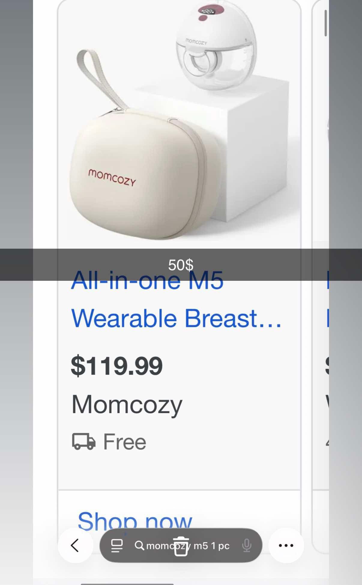 Momcozy M5 Breast Pump 1 Pc 