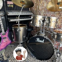 🔥 14K GOLD Pearl Drum Set Drums!